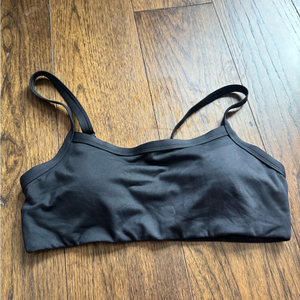 PARAGON Black Bra with Adjustable Straps and Scoop Neckline